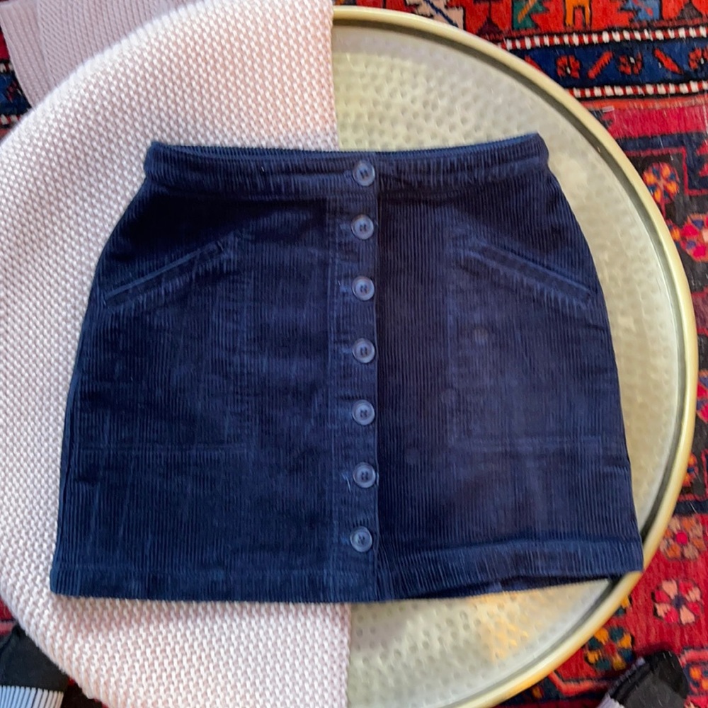 Marine Layer Navy Mini Skirt